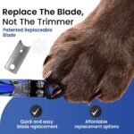 Resco Deluxe Guillotine Dog Nail Clippers for Small to Medium Dogs with Comfort Grips, Blue - Image 4
