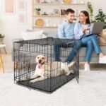 Pet Republic Dog Crates for Large Dogs Folding Metal Wire Dog Gage Double Door 30/36/42Inches Dog Kennel Indoor Outdoor Pet Grates - Image 6