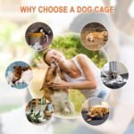 Pet Republic Dog Crates for Large Dogs Folding Metal Wire Dog Gage Double Door 30/36/42Inches Dog Kennel Indoor Outdoor Pet Grates - Image 7
