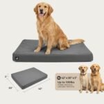 Sytopia 42 Inch XL Durable Canvas Dog Bed for Large Dogs, Waterproof Canvas Orthopedic Pet Bed with Washable Removable Cover & Non-Slip Bottom, Outdoor Use, Dark Grey - Image 5