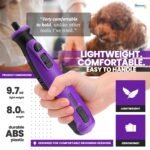 Diamondg Cordless Dog Nail Grinder - Quiet Sound with LED Light, Purple - Image 4