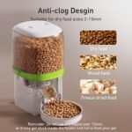 Automatic Cat Feeder - 4L Timed Auto Pet Feeder for Cat and Dog with Dry Food Dispenser, 180-day Battery Life, 1-6 Meals Per Day, 1-16 Portion, Desiccant Bag Keeps Food Fresh - Image 4