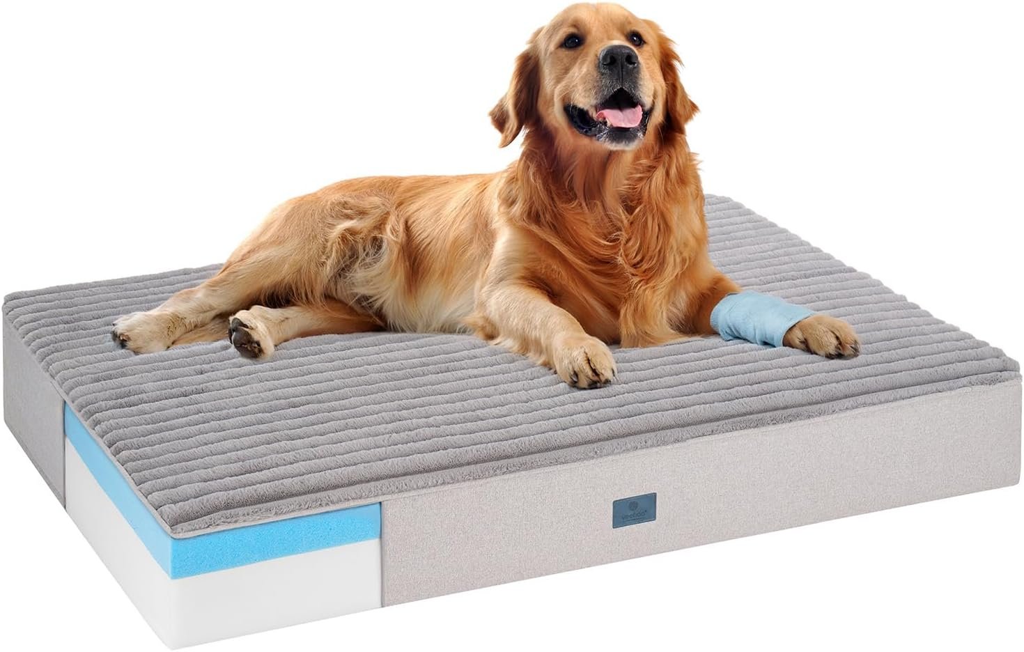 Veehoo Orthopedic Memory Foam Dog Bed for Senior Dogs, 7″ Thick XL Dog Bed Veehoo Orthopedic Memory Foam Dog Bed for Senior Dogs, 7″ Thick XL Dog Bed