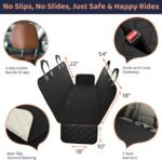 Dog Car Seat Cover for Back Seat, Dog Hammock for Car, SUV, Truck & Tesla - Image 3