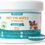 MEDUWEDU Eyes Wipes for Dogs & Cats 120 Counts, Grooming Kit Care for Dogs and Cats, Eye Debris, Discharge, Mucus Secretions,Unscented