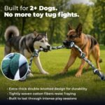 Pacific Pups Products Giant Dog Rope Toy, 42 Inch Tug of War Rope, Green - Image 3