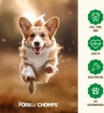 Pork Chomps Rawhide Free Pork Skin Dog Chew Bone, 7in, 1ct - Image 5