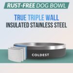 Coldest Dog Bowl, Insulated Stainless Steel Bowl (Stealth Black, 21 oz) - Image 3