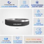Coldest Dog Bowl, Insulated Stainless Steel Bowl (Stealth Black, 21 oz) - Image 5