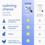 Native Pet Calming Chews for Dogs - Promotes Calming Effect, Supports Emotional Balance & Reduces Hyperactivity - Hemp Seed, Melatonin for Dogs, L-Theanine & Casein -Air-Dried 60 Chews - Image 4