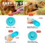 10oz Dog Water Bottle with Food Container, Portable for Travel - Image 4