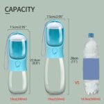10oz Dog Water Bottle with Food Container, Portable for Travel - Image 5