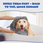 Dog Drying Towel, Absorbent Microfiber Bath Towel with Hand Pockets - Image 7