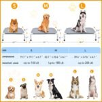Elevated Dog Bed for Small Dogs, Dog Cooling mat Cot, Raised Dog Bed - Image 3