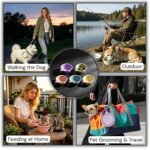 Collapsible Dog Bowl 5 Pack, Silicone Travel Pet Bowl with Carabiner - Image 9