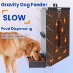 17 Lbs Automatic Dog Feeder, Hanging Metal Cage Kennel, Large Breed - Image 4