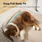 Bedsure 360°Oval Bolster Orthopedic Dog Beds Large Sized Dog,35" Brown - Image 3