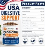 Probiotics for Dogs - 170 Dog Probiotics Chews - Digestive Enzymes Support - Image 7