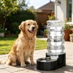 RIZZARI 8L Filtered Dog Water Dispenser: Stainless Steel Bowl for Pets - Image 5