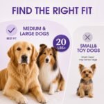 Dual-Head Dog Toothbrush for Medium & Large Dogs, Purple - Image 7