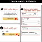 Reflective Personalized Dog Collar - Custom Embroidered Dog Collars with Pet Name and Phone Number for Boy and Girl Dogs, 4 Adjustable Sizes, XSmall,Small, Medium and Large - Image 5