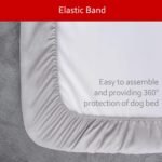 Waterproof Dog Bed Covers Replacement Lovely Grey Star Print, 27x36 Inches - Image 7