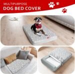 Waterproof Dog Bed Covers Replacement Lovely Grey Star Print, 27x36 Inches - Image 8