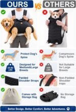 Large Dog Backpack for Hiking: Easy Carry 50-60 lbs Dogs for Entire Journey - Image 3