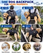 Large Dog Backpack for Hiking: Easy Carry 50-60 lbs Dogs for Entire Journey - Image 5