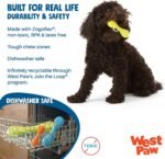 WEST PAW Zogoflex Hurley Dog Bone Chew Toy – Floatable Pet Toys for Aggressive Chewers, Catch, Fetch – Bright-Colored Bones for Dogs – Recyclable, Dishwasher-Safe, Non-Toxic, Large, Aqua - Image 3