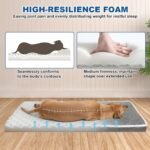 Heated Dog Bed 20x20 Inch Plush Dog Mattress with 9-Level Adjustable Settings, Removable Machine-Washable Cover, Non-Slip Bottom, Gray - Image 4