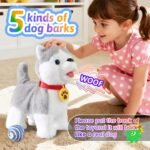 Marsjoy Husky Walking Barking Dog for Kids Interactive Musical Puppy Robot - Image 8
