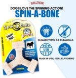 Bullibone Nylon Dog Chew Toy Spin-a-Bone - Interactive Dog Toy, Triggers Natural Instincts, and Improves Oral Health - Image 3