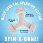 Bullibone Nylon Dog Chew Toy Spin-a-Bone - Interactive Dog Toy, Triggers Natural Instincts, and Improves Oral Health - Image 4