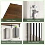 CHOEZON 31.5" Dog Crate Furniture, Heavy Duty Dog Kennel with Barn Door - Image 6