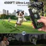 Shock Collar for Dogs, Ultimate Dog Training Collar with Remote, 4500FT Range, IP68 Waterproof, 3 Humane Modes (Beep, Vibration, Shock), Safety Lock & Safety Light – for Small, Medium & Large Dogs - Image 7