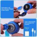 BABORUI Interactive Cat Toy Ball - Automatic Interactive Cat Toys for Indoor Cats with 3 Tails, 2 Speeds Rechargeable Cat Enrichment Toys for Small/Medium/Large Cats to Keep Them Busy(Blue) - Image 7