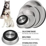 Taglory Stainless Steel Dog Bowls Set of 2, Non-Slip Base, 11 Cup, 84oz - Image 3