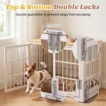 DUMOS Dog Crate Furniture 38 Inch Indoor Crate Dog Cage Wooden Kennel - Image 3