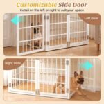 DUMOS Dog Crate Furniture 38 Inch Indoor Crate Dog Cage Wooden Kennel - Image 4