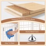 DUMOS Dog Crate Furniture 38 Inch Indoor Crate Dog Cage Wooden Kennel - Image 5