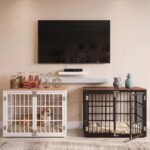 DUMOS Dog Crate Furniture 38 Inch Indoor Crate Dog Cage Wooden Kennel - Image 8