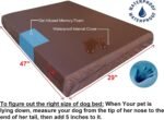 Dogbed4less XL Orthopedic Memory Foam Dog Bed with Machine Washable Cover, Waterproof Lining for Medium to Large Pet, 47X29X4 Pad Fit 48X30 Crate - Image 3
