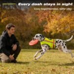 Miyake Reflective Dog Vest, High Visibility Dog Safety Vest for Night Walking, Dog Hunting Vest for Outdoor, Hi-Vis Fluorescent Yellow - Image 6