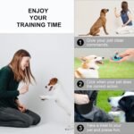 Left&Right Dog Clicker Training Kit,Silicone Dog Training Treat Pouch and Dog Clickers,Dog Treat Bag with Clicker Training for Dogs,Pet Treat Bag with Magnetic Buckle Closing and Waist Clip,Black - Image 7