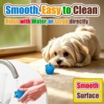 HOLYSTEED Squeaky Dog Toys for Small Dogs,Medium Breed,1.9" Latex Ball Oval - Image 4