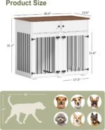TIMHAKA 41" Dog Crate Furniture, Heavy Duty Dog Cage with Removable Divider - Image 3