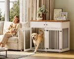 TIMHAKA 41" Dog Crate Furniture, Heavy Duty Dog Cage with Removable Divider - Image 5