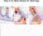 Petank Dog Harness for Small Medium Dogs No Pull, Puppy Harness and Leash Set, Step in Dog Harness for Walking, Running, Training, Small Dog Vest(Purple, S) - Image 4