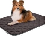 Paw Inspired Washable Padded Crate Mats for Dogs, Gray, 41x28 Inch - Image 7